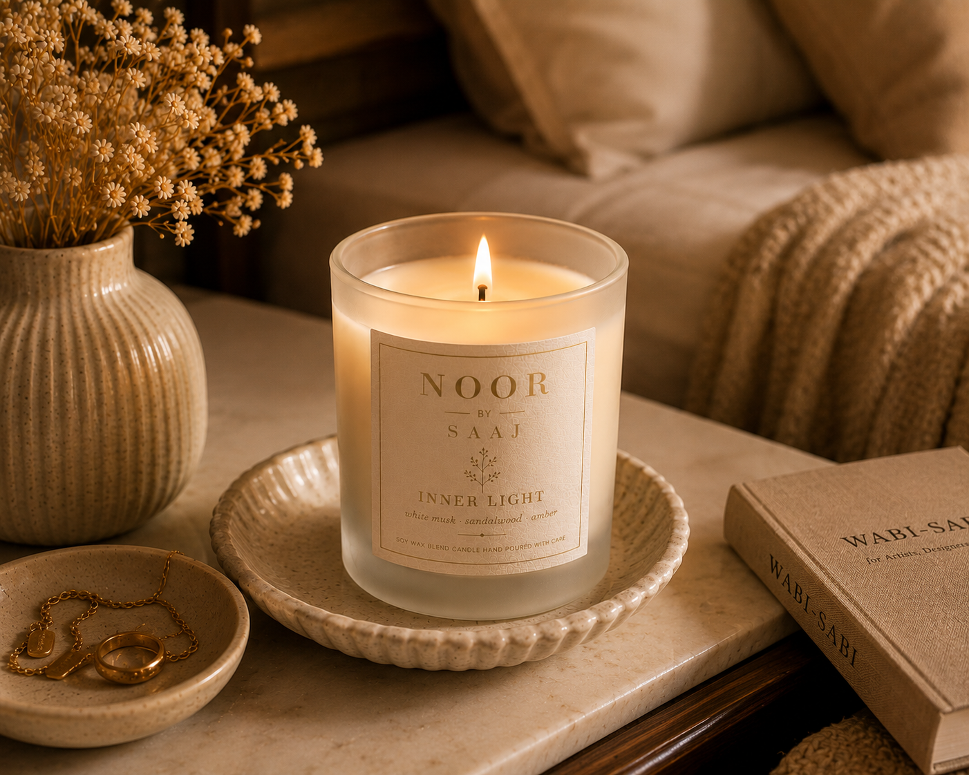 Noor Candle - A quiet glow for slower evenings