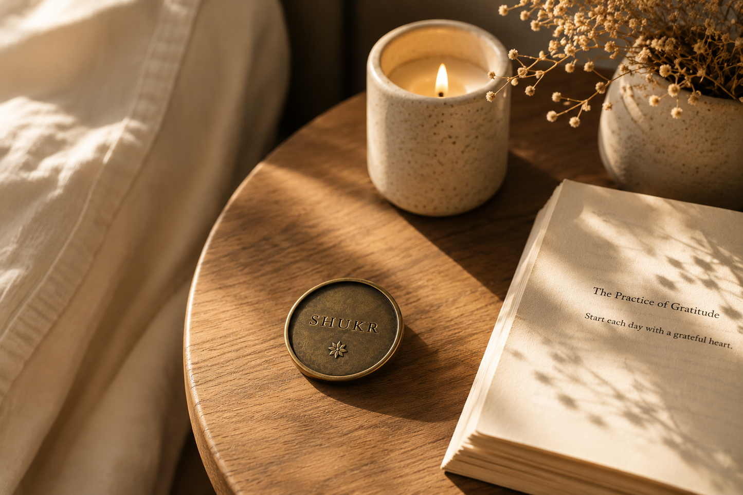 Shukr- Intention Coin- A small reminder for Everyday Gratitude