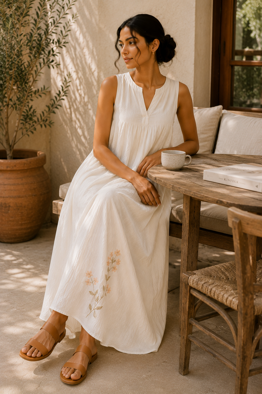 The Drift Dress - White community moment