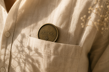 Shukr- Intention Coin- A small reminder for Everyday Gratitude