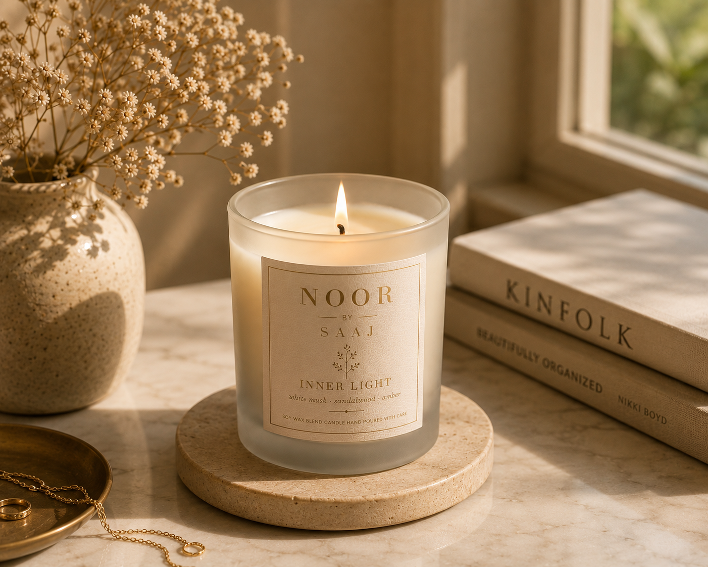 Noor Candle - A quiet glow for slower evenings