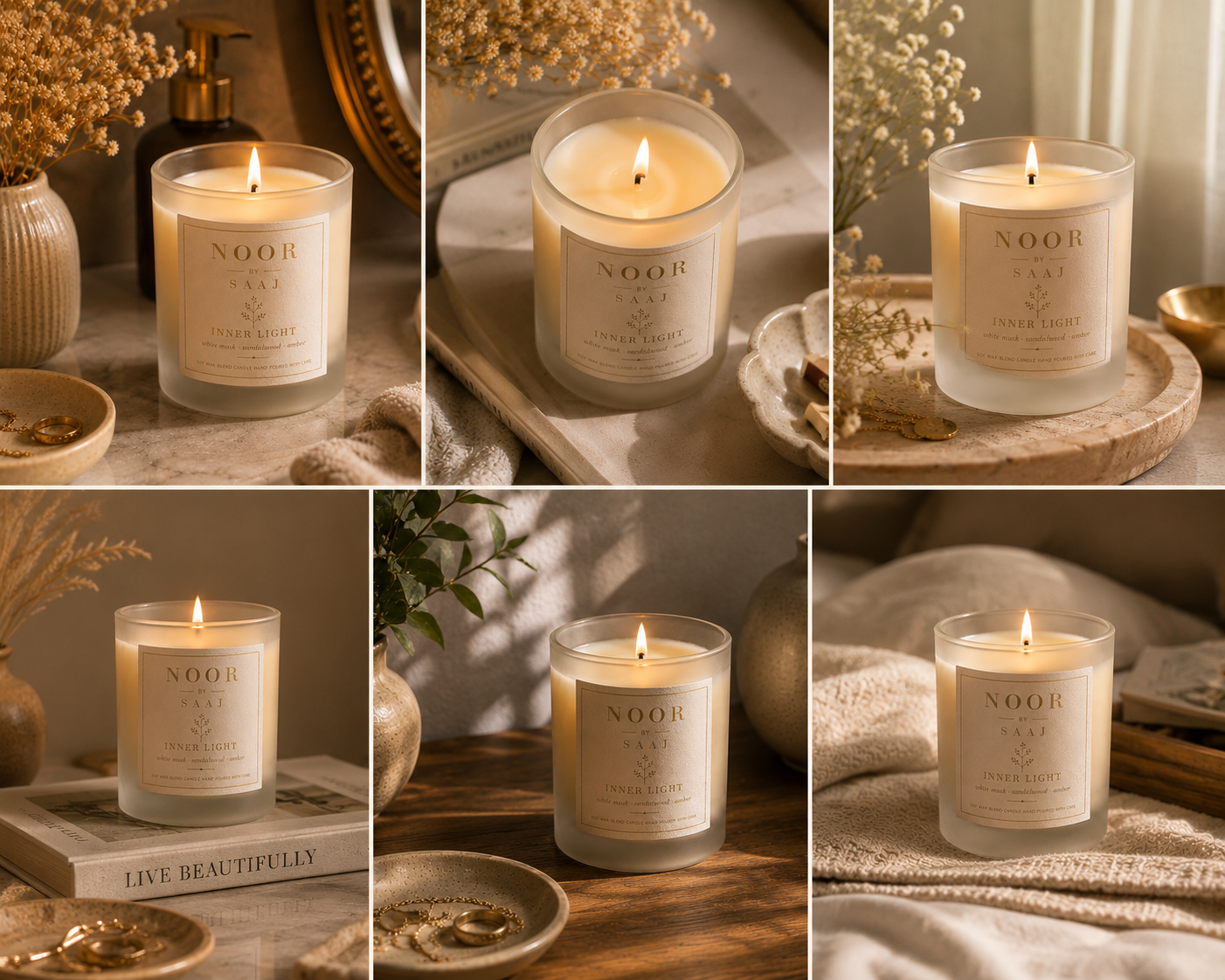 Noor Candle - A quiet glow for slower evenings