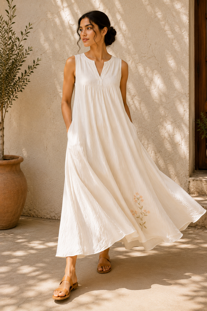 The Drift Dress - White