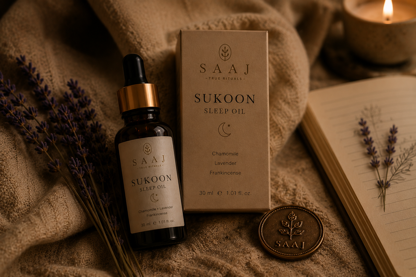 Sukoon - The Sleep Oil -A few drops to unwind and reset
