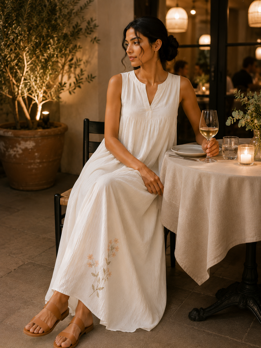 The Drift Dress - White community moment