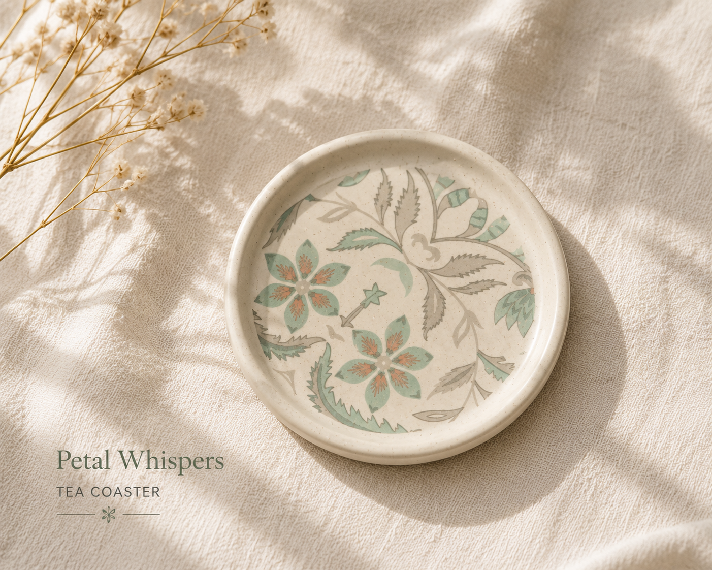 Petal Whisper Coasters  - For quiet moments
