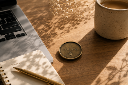 Shukr- Intention Coin- A small reminder for Everyday Gratitude