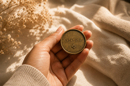 Shukr- Intention Coin- A small reminder for Everyday Gratitude