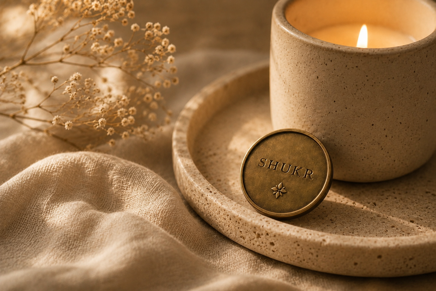 Shukr- Intention Coin- A small reminder for Everyday Gratitude