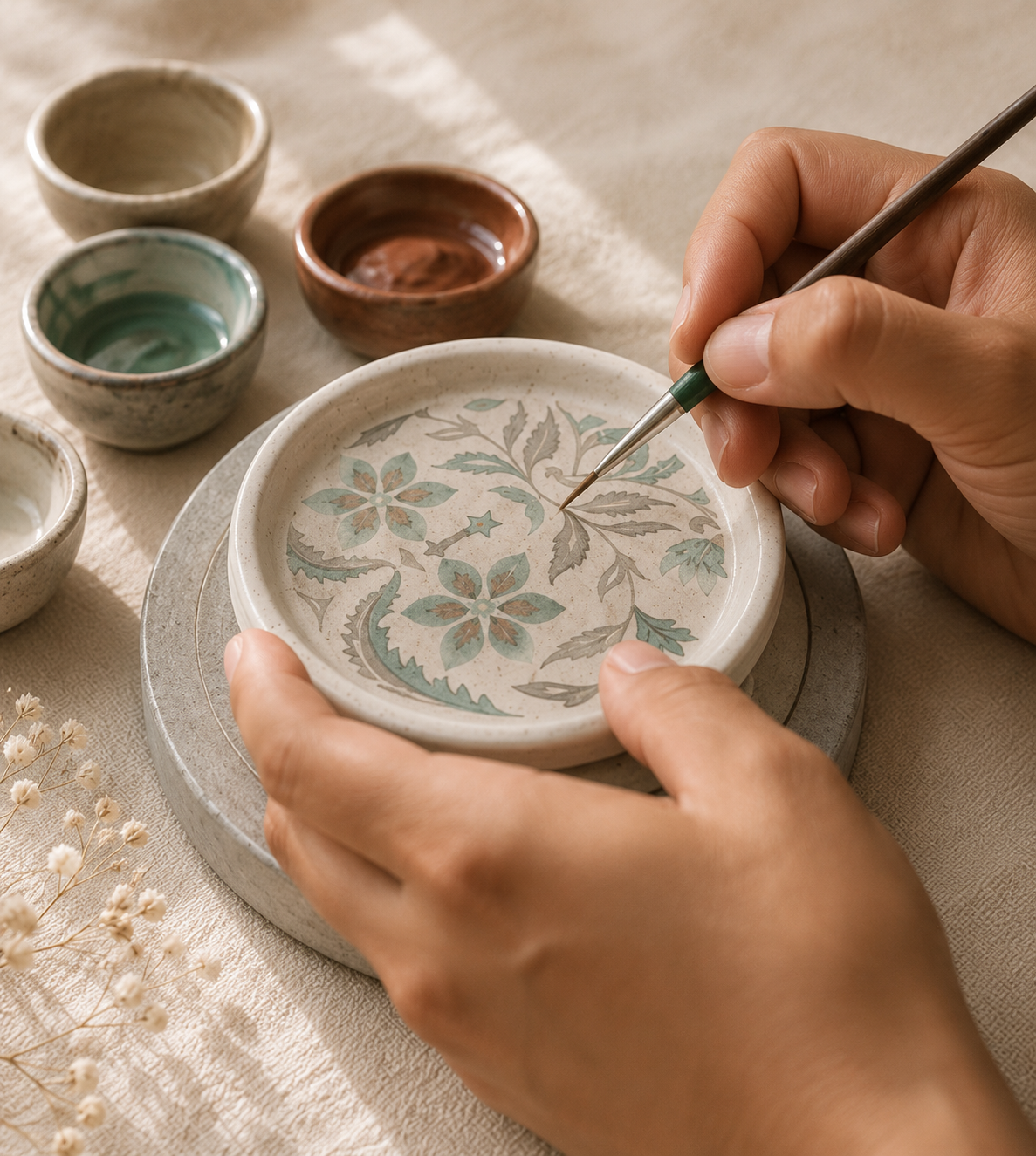 Petal Whisper Coasters  - For quiet moments