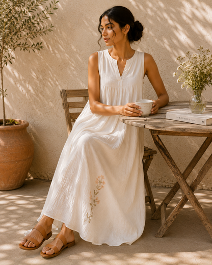 The Drift Dress - White