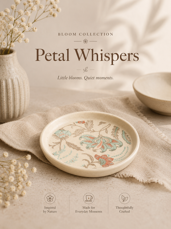 Petal Whisper Coasters  - For quiet moments
