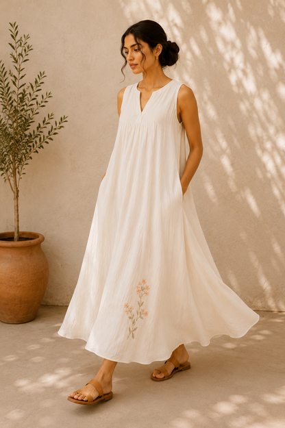 The Drift Dress - White
