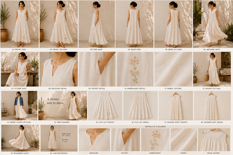 The Drift Dress - White community moment