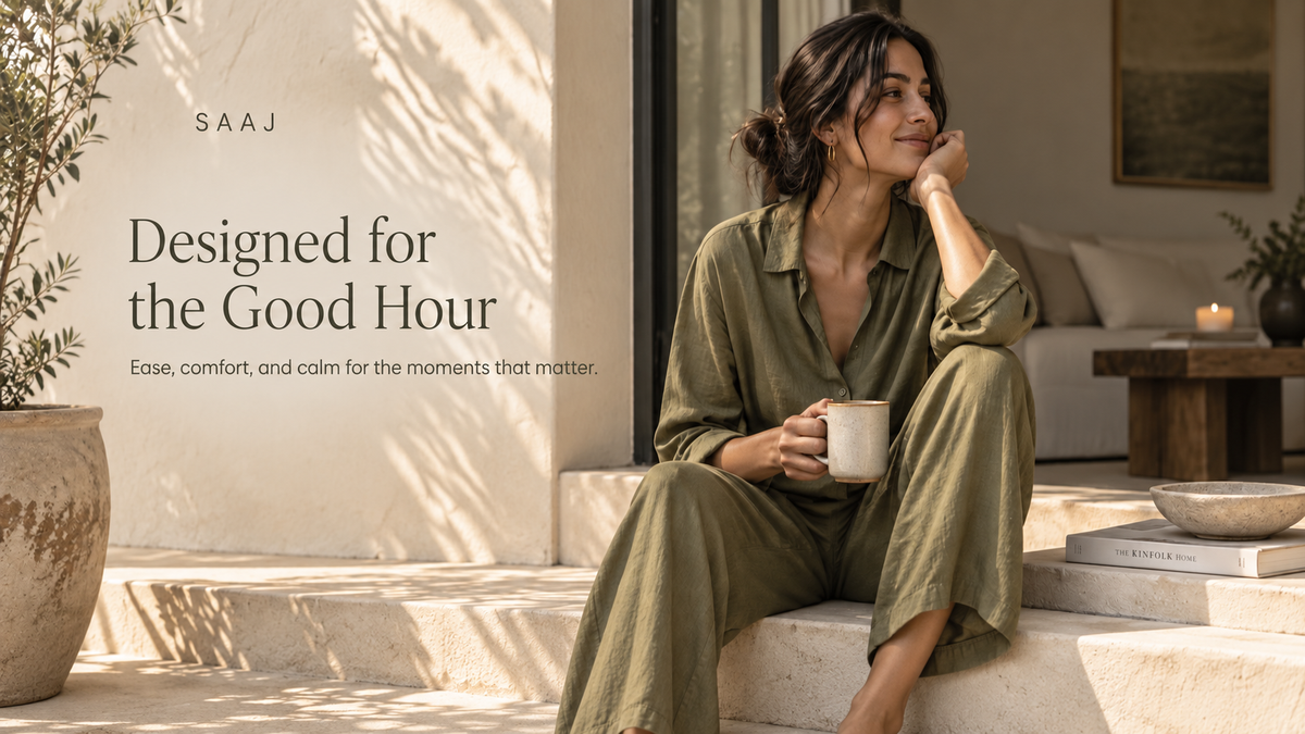 SAAJ hero desktop - Designed for the Good Hour