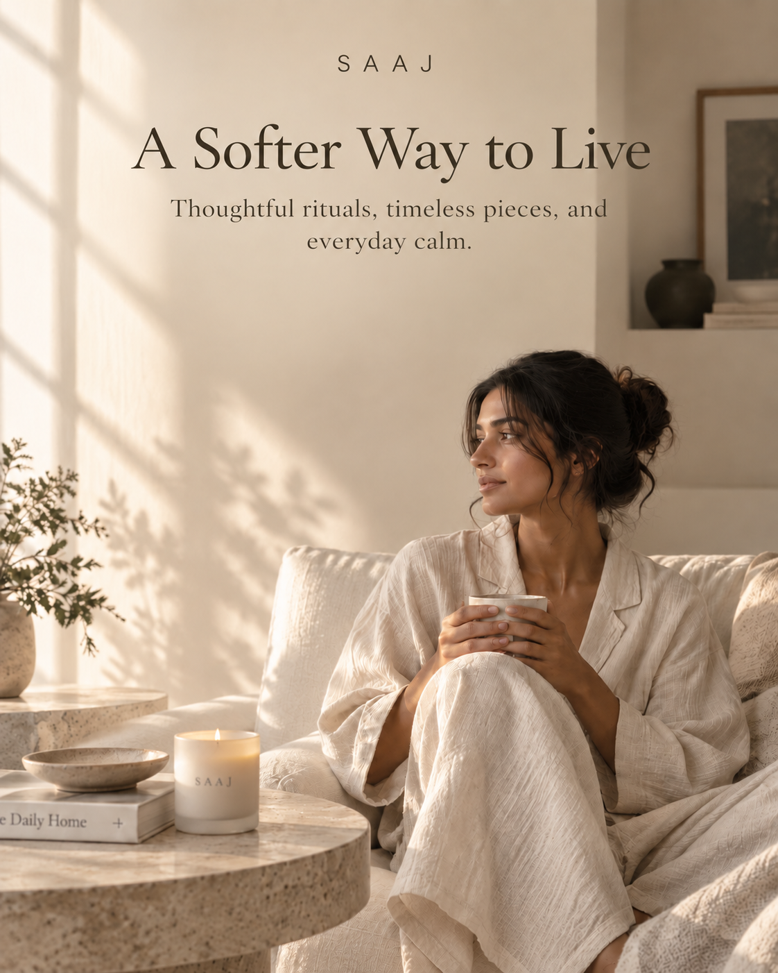 SAAJ hero mobile - A Softer Way to Live