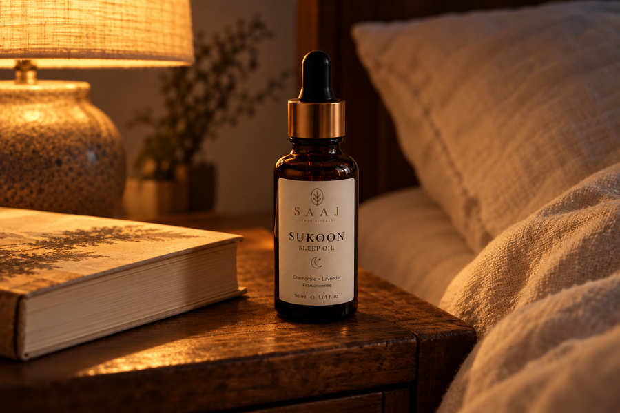 Premium editorial lifestyle photo for SAAJ oil product community gallery community moment